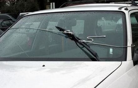 No windshield wipers? No problem! : r/funny